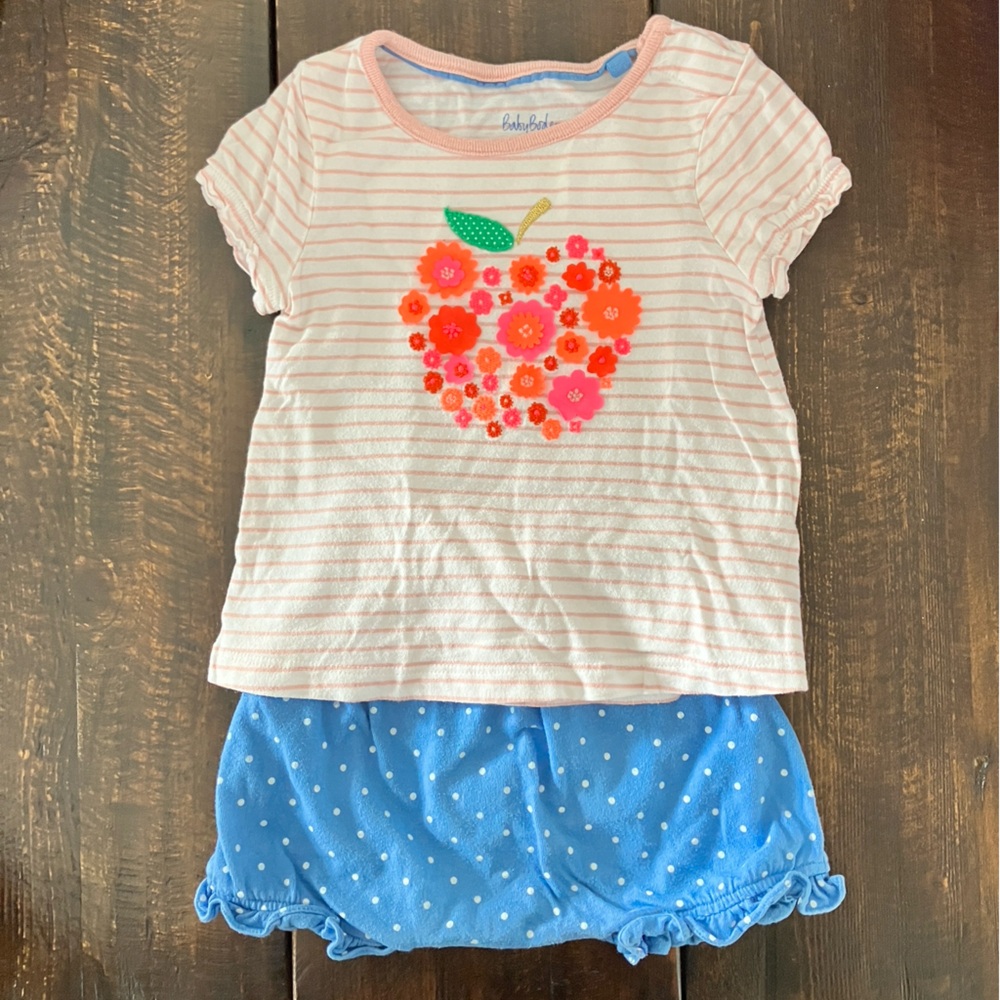 Baby Boden Appliqué Summer Set - Size 6-12m